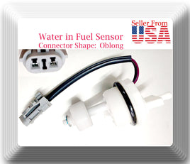 Water in Fuel Sensor Oblong Connector Fits:Chevroler GMC 1999-2016 6.6L 7.8L