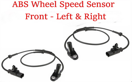 2x ABS Wheel Speed Sensor Front Left & Right Fits Land Rover LR3 2005-2009