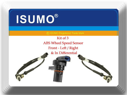 3 ABS Wheel Speed Sensor Front L/R & In Differential Fits: Ranger B3000 B4000