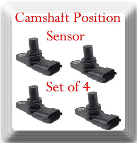 Set 4 Camshaft position Sensor For Buick Cadillac Chevrolet Pontiac Saab Saturn