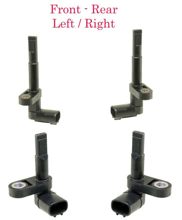 4 ABS Wheel Speed Sensor & Connector Front-Rear L/R Fits Lexus 2006-2017
