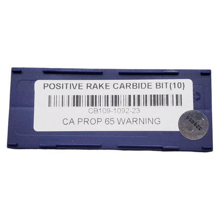 Positive Rake Carbide Brake Lathe Bit (0.15 Radius) 10pk CB109-1092-23
