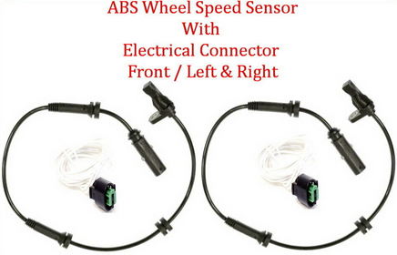 2x ABS Wheel Speed Sensor W/Connector Front L&R Fits: BMW 2 3 4 Active Hybrid
