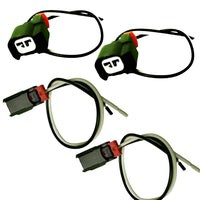 4 ABS Wheel Speed Sensor & Upgrade Connector Front Rear L/R Fits Chrysler Dodge