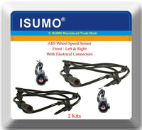 2 x ABS Wheel Speed Sensor W/ Connector ALS512 Front L/R Fits: Ford & Lincoln