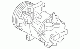 New OEM 92600-6MA0A  A/C Compressor Fits: 2017-2022 Nissan Rogue Sport S, SL, SV