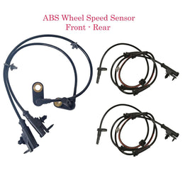 Set ABS Wheel Speed Sensor Front Rear Fits Infiniti G25 G35 G37 Q40 AWD