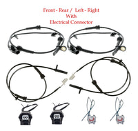4x ABS Wheel Speed Sensor & Connectors Front-Rear L/R Fits Altima Maxima