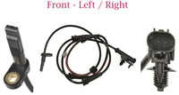 4x ABS Wheel Speed Sensor & Connectors Front Rear L/R Fits Nissan 370Z 2010-2019