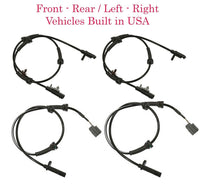 4x ABS Wheel Speed Sensor & Connector Front-Rear L/R Fits Rogue Built In USA