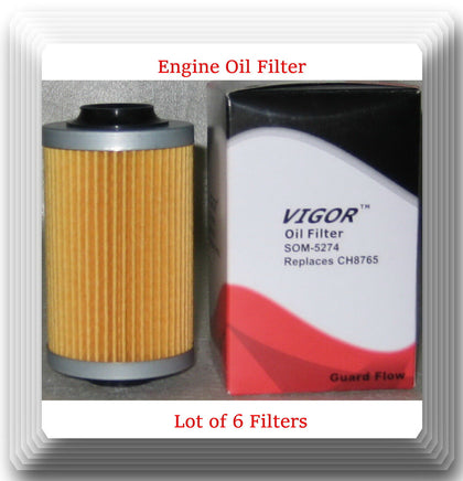LOT 6 OIL FILTER SOM5274 Fit:Cadillac Chervrolet Oldsomible Pontiac Saab Saturn