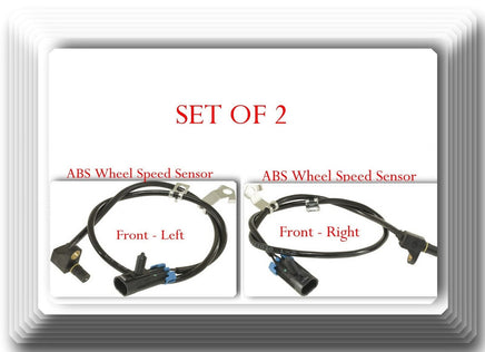 Set of 2 ABS Wheel Speed Sensor Front Left & Right Fits: Cadillac Chevrolet GMC
