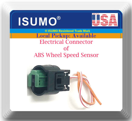 2 x ABS Wheel Speed Sensor W/ Connector Rear L/R Fits 525 535 540 640 650 M5 M6