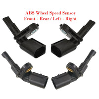 4 ABS Wheel Speed Sensor W/Connector Front/Rear L/R Fits Audi VW 2004-2022