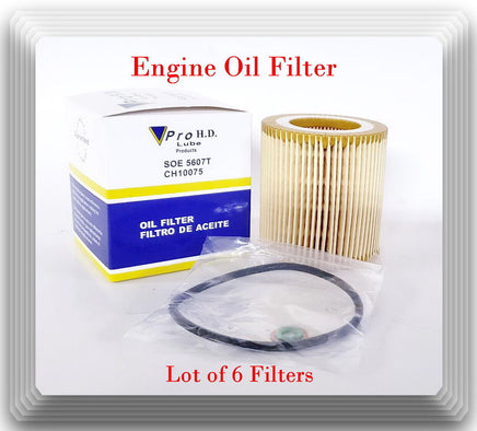 6 x OE Spec Engine Oil Filter SOE5607T 11427523201Fits BMW Sidan SUV 2006-2021