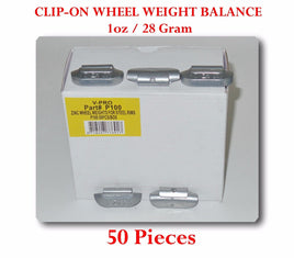 50 Pieces P Style Clip-on Wheel Weight Balance 1oz 28 gram Led Free