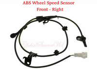 4x ABS Wheel Speed Sensor + Connector Front Rear L/R For xD 2008 Yaris 2006-2011