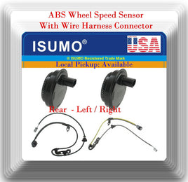 2xABS Wheel Speed Sensor W/Connector Rear L/R Fits Avalon Camry Solara ES300 330