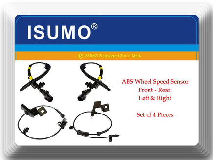 4 ABS Wheel Speed Sensor W/Connectors Front-Rear Left & Right Fits: Fusion MKZ