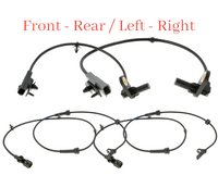 4ABS Wheel Speed Sensor & Connector Front-Rear L/R For Infiniti Q50 Q60 Nissan Z