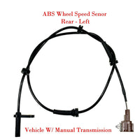 2x ABS Wheel Speed Sensor & Connectors Rear L/R Fits Frontier 2005-2019 W/MT 4WD