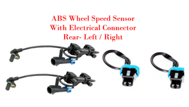 Set of 2 X ABS Wheel Speed Sensor W/Connectors Rear Fits: Cadillac Chevrolet GMC