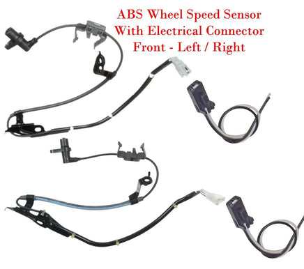 2x ABS Wheel Speed Sensor & Connector Front L/R FitsHighlander 2001-2003 AWD FWD