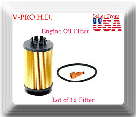 Lot of 12 x Engine Oil Filter Fits Fuso Canter FE125 FE160 FE180 Canter FG4X4