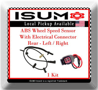 ABS Wheel Speed Sensor With Connector Rear L/R Fits Buick Chevrolet GMC Saturn