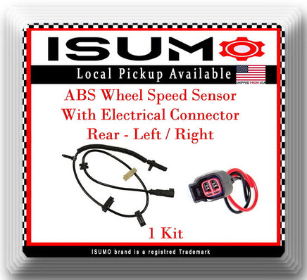 ABS Wheel Speed Sensor With Connector Rear L/R Fits Buick Chevrolet GMC Saturn