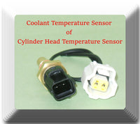 Engine Cylinder Head Temperature Sensor w/ Connector For Ford Lincoln Mercury