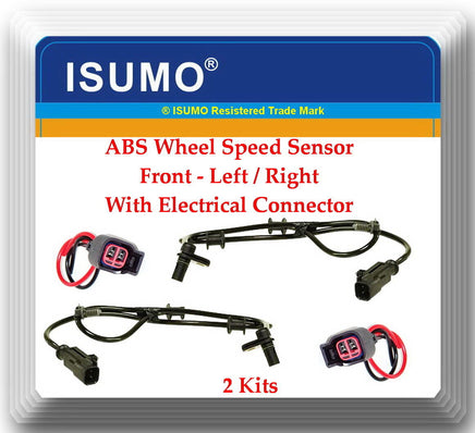 2 ABS Wheel Speed Sensor W/ Connectors ALS2116 Front L & R Fits: Aspen Durango