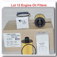 Lot of 12 Engine Oil Filter Fits: CHEVROLET CRUZE 2014-2015 I4 2.0L Diesel