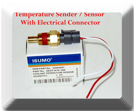 Coolant Temperature Sensor W/ Connector Fits: OEM#33004281 GM 1976-1997