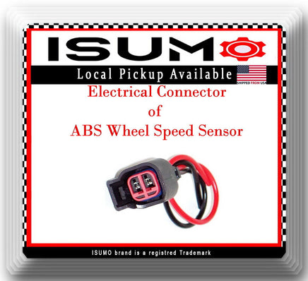 ABS Wheel Speed Sensor With Connector Rear L/R Fits Buick Chevrolet GMC Saturn