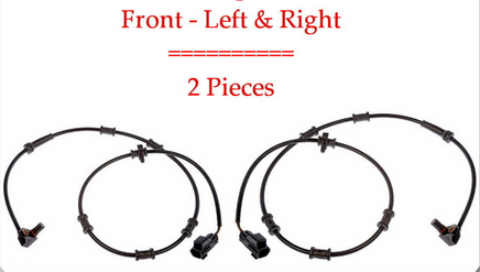 Set 4 ABS Wheel Speed Sensor Front - Rear Left / Right Fits:4WD Ram 2500 3500