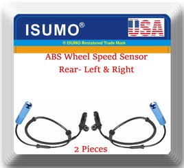 Set 2 ABS Wheel Speed Sensor Rear-Left & Right Fits BMW 525i 528i 530i 540i M3