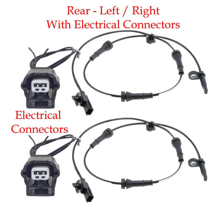 2 x ABS Wheel Speed Sensor & Connectors Rear L/R Fits Nissan Altima 2019-2024