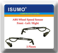 2 ABS Wheel Speed Sensor W/ Connectors ALS2116 Front L & R Fits: Aspen Durango