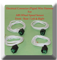 4 x ABS Wheel Speed Sensor W/Connectors Front-Rear L/R Fits BMW 2 3 4 2012-2021