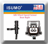2 X 47900/47901-1KA0A ABS Wheel Speed Sensor Rear L/R Fits: Juke 2011-2017 FWD