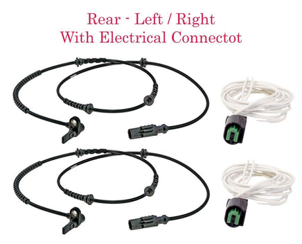 2 X ABS Wheel Speed Sensor & Connectors Rear L/R Fits jeep Renegade 2015-2022
