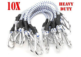 10PC 24" Heavy Duty Bungee Cords 24 inch Thick Tie Downs w/ Hooks CAL-HAWK BRAND