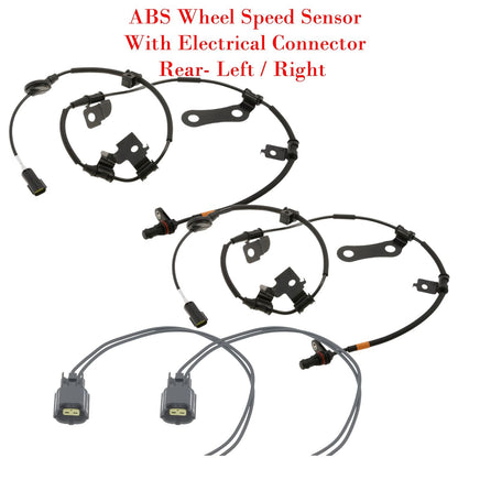 2 x ABS Wheel Speed Sensor & Connector Rear L/R Fits Hyundai Tucson 2016-2021