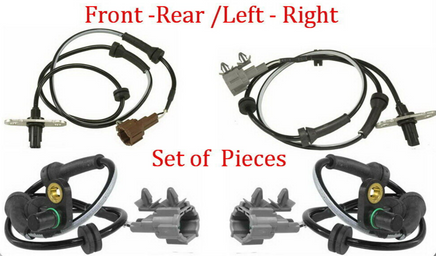 Set of 4 ABS Wheel Speed Sensor Front -Rear L/R Fits: Nissan Frontier 2005-2019