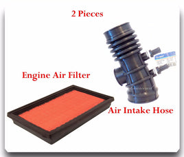 2 Pcs Air Intake Hose & Air Filter For Nissan Frontier Xterra V6 3.3L 199920-04