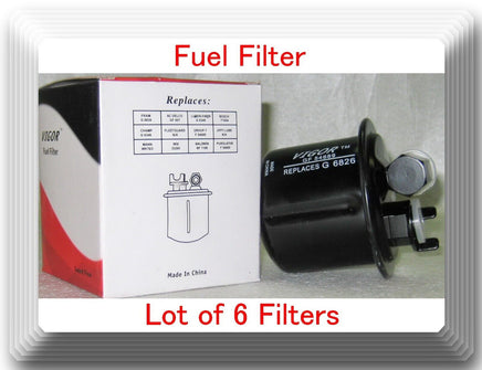 Lot of 6 Fuel Filter GF54689 Fits: Honda Accord Civic Del Sol