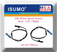 2 X ABS Wheel Speed Sensor Rear- Right / Left Fits: Mini Cooper 2002 2008