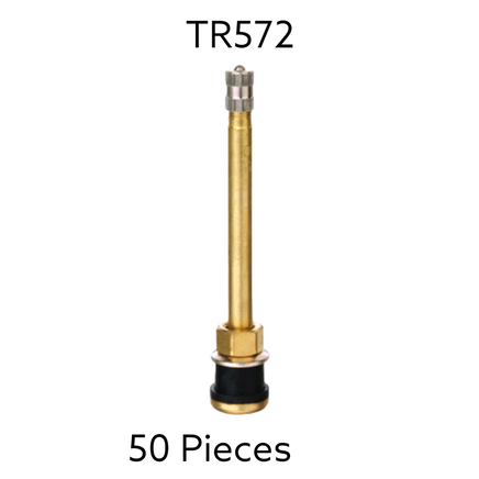 TR572 Truck Tire Valve Stem For Wheels 22.5 /24.5 Rim Φ.625".Holes L:4" 50 Pcs