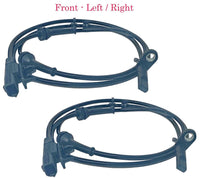2 x ABS Wheel Speed Sensor & Connectors Front-L/R Fits: Infiniti Q50 Q60 14-22